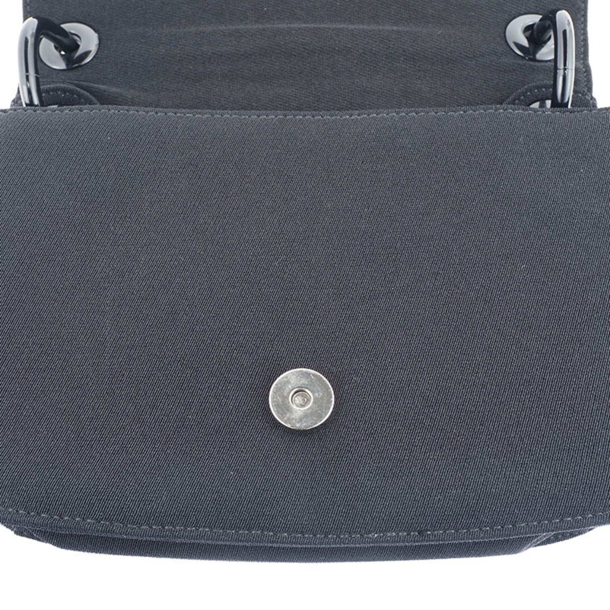 Prada Black Canvas Shoulder Bag