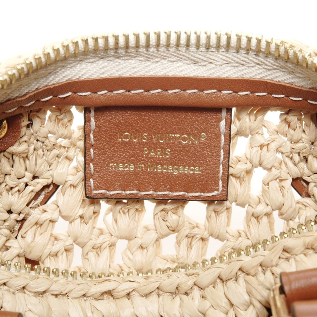 Louis Vuitton Beige Raffia Shoulder Bag