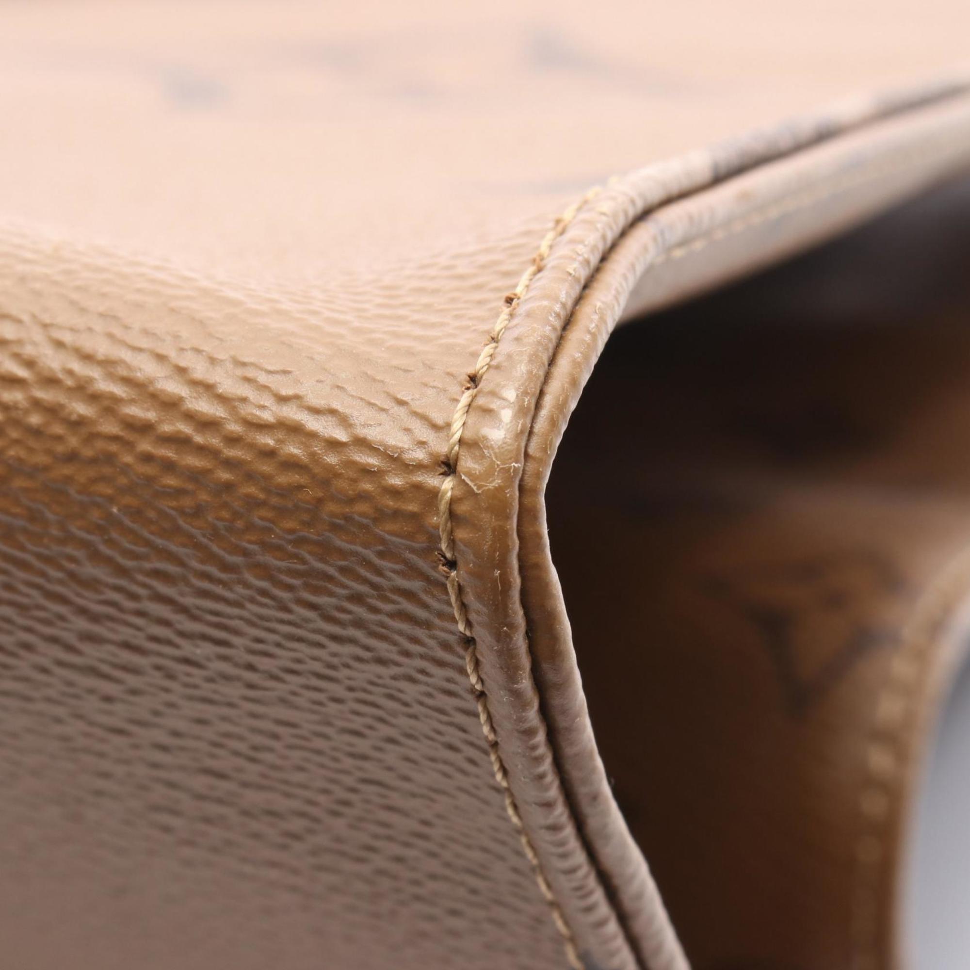 Louis Vuitton Beige Brown Monogram Monogram Reverse Monogram Monogram Reverse Tote Bag