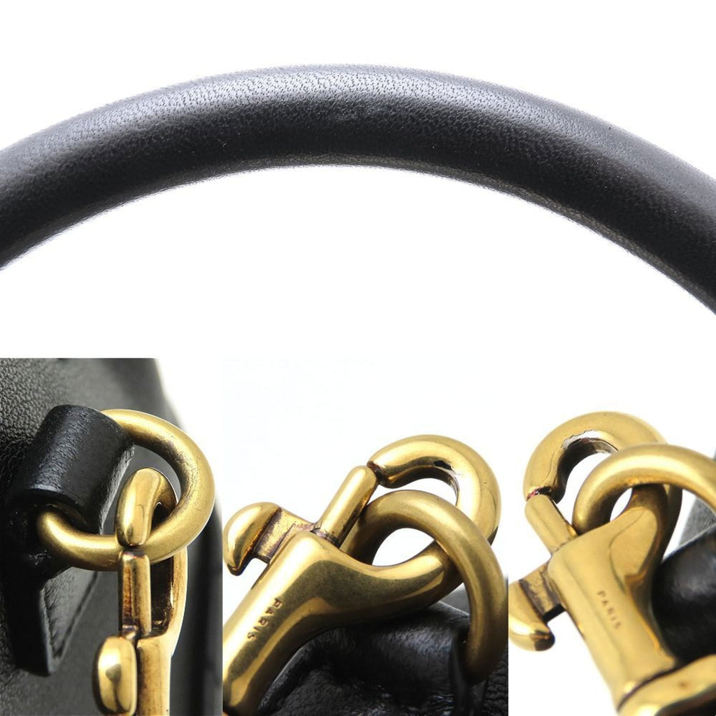 Yves Saint Laurent Black Leather Handbag (Pre-Owned)