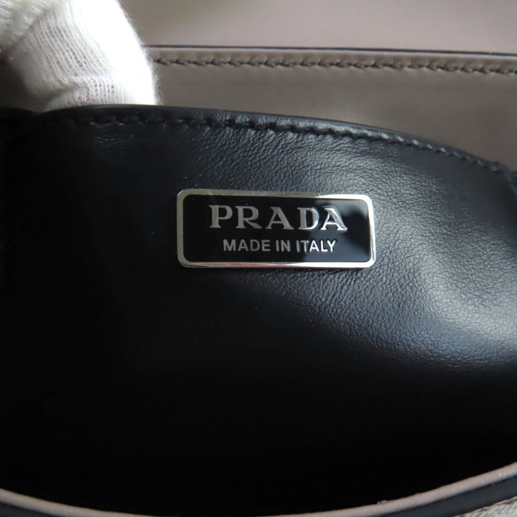 Prada Beige Leather Shoulder Bag