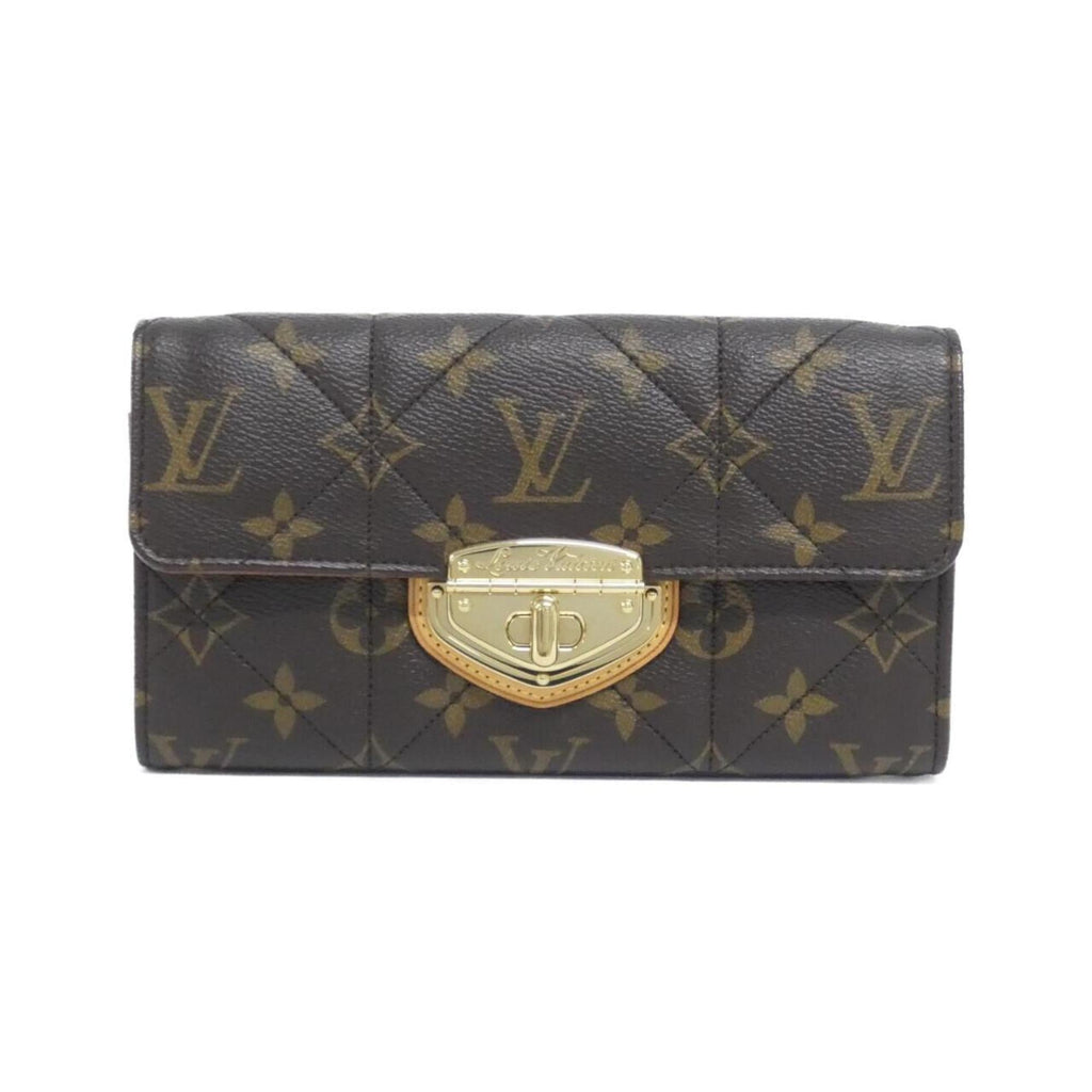 Louis Vuitton Brown Coated Canvas Long Wallet