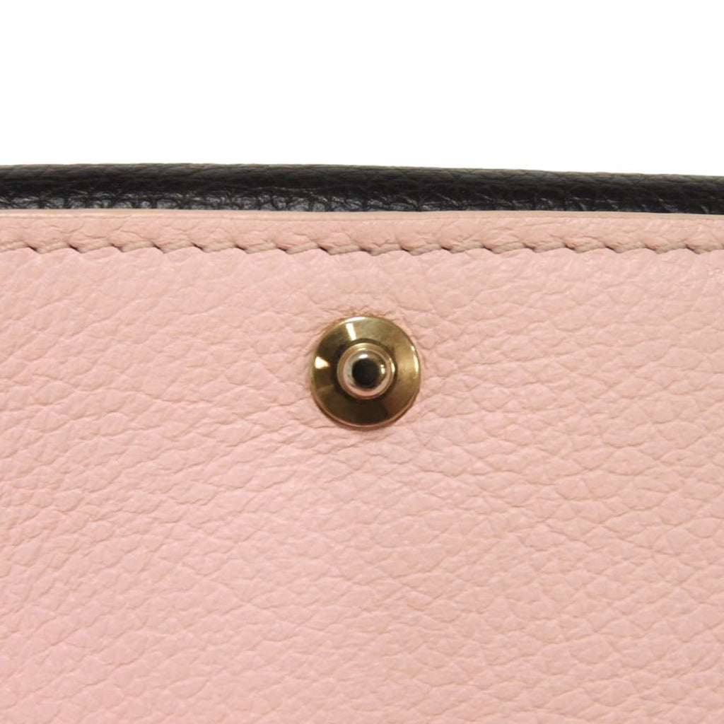 Louis Vuitton Noir Rose Tricolor Leather Wallet (Tri-Fold)