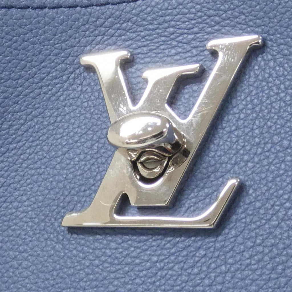 Louis Vuitton Blue Jean Leather Shoulder Bag