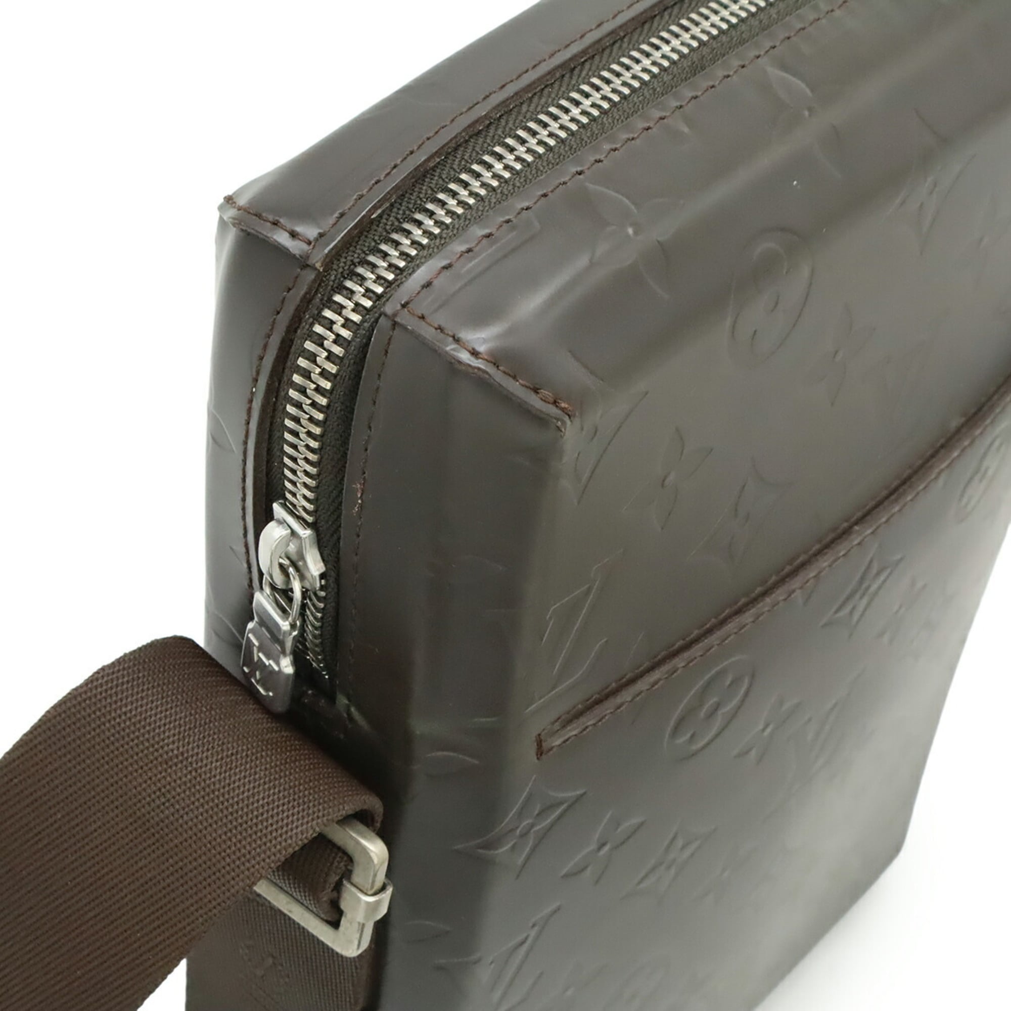 Louis Vuitton Coffee Monogram Leather Shoulder Bag