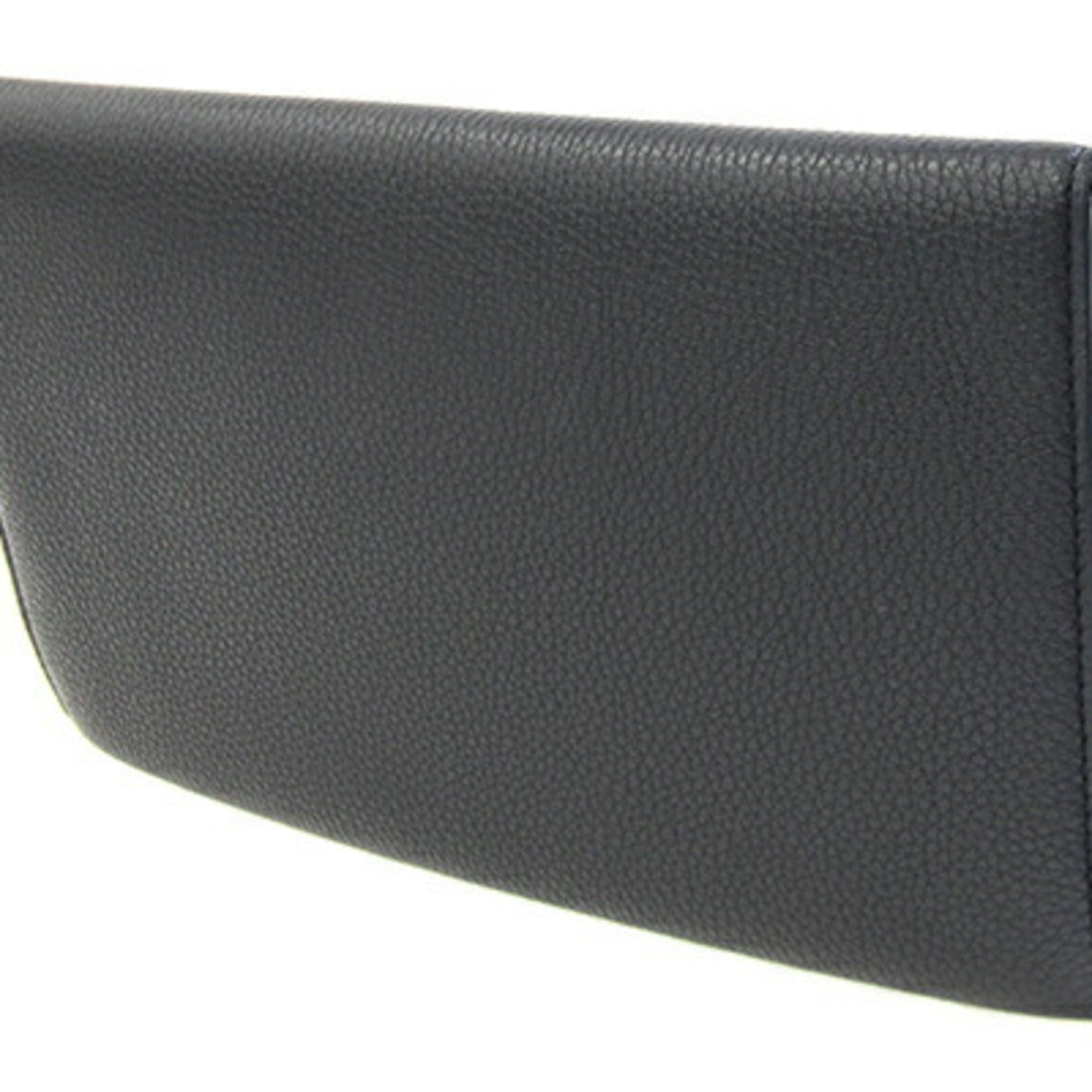 Bottega Veneta Black Leather Clutch Bag Pouch