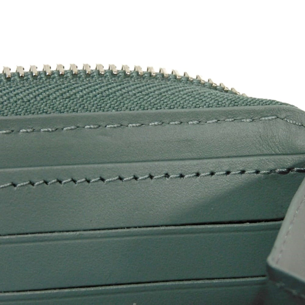 Louis Vuitton Green Leather Long Wallet