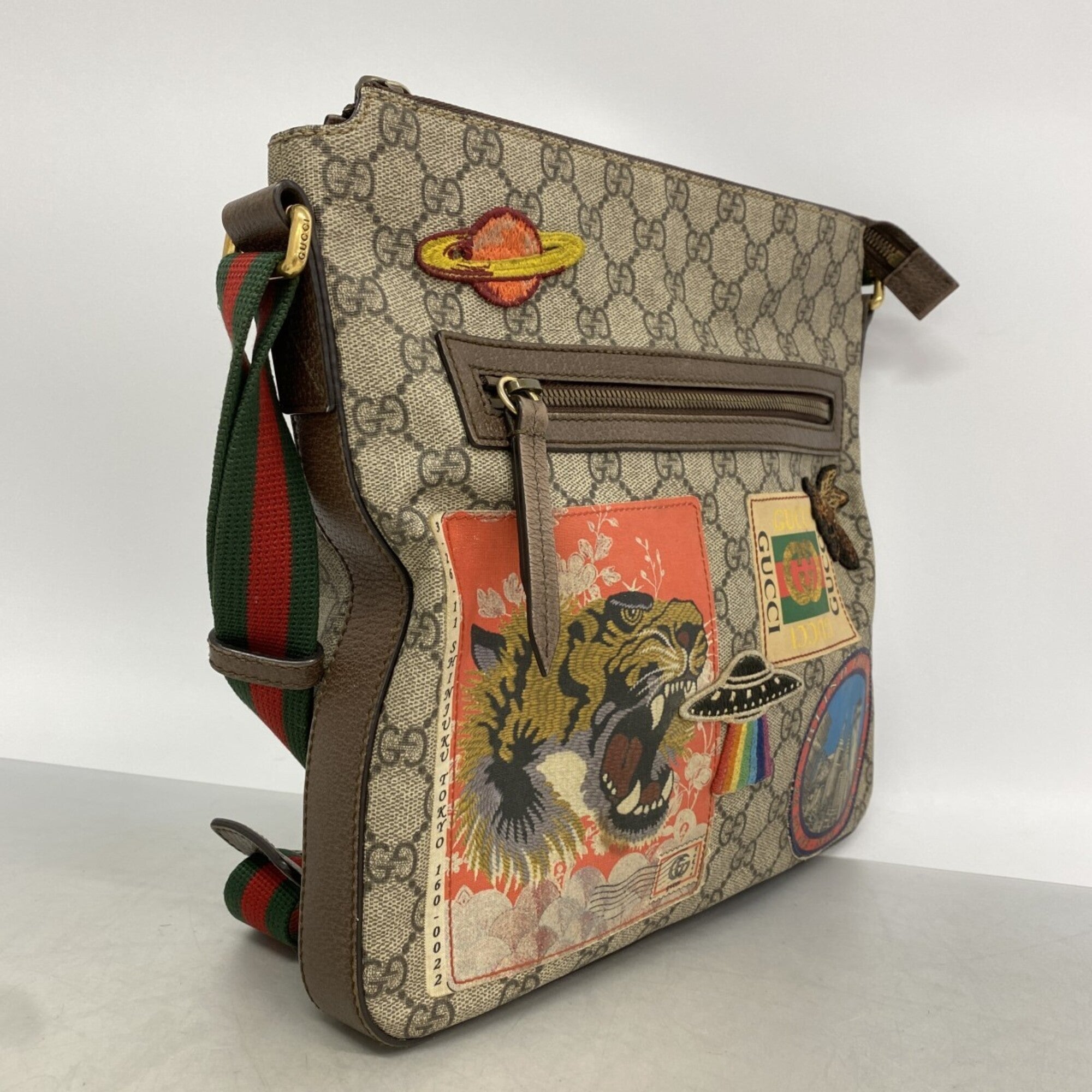 Gucci Brown Pvc Shoulder Bag (Pre-Owned)