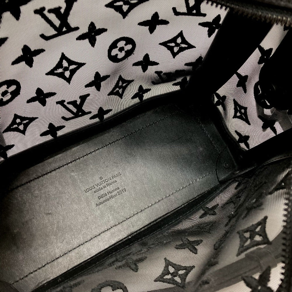 Louis Vuitton Black Mesh Leather Shoulder Bag