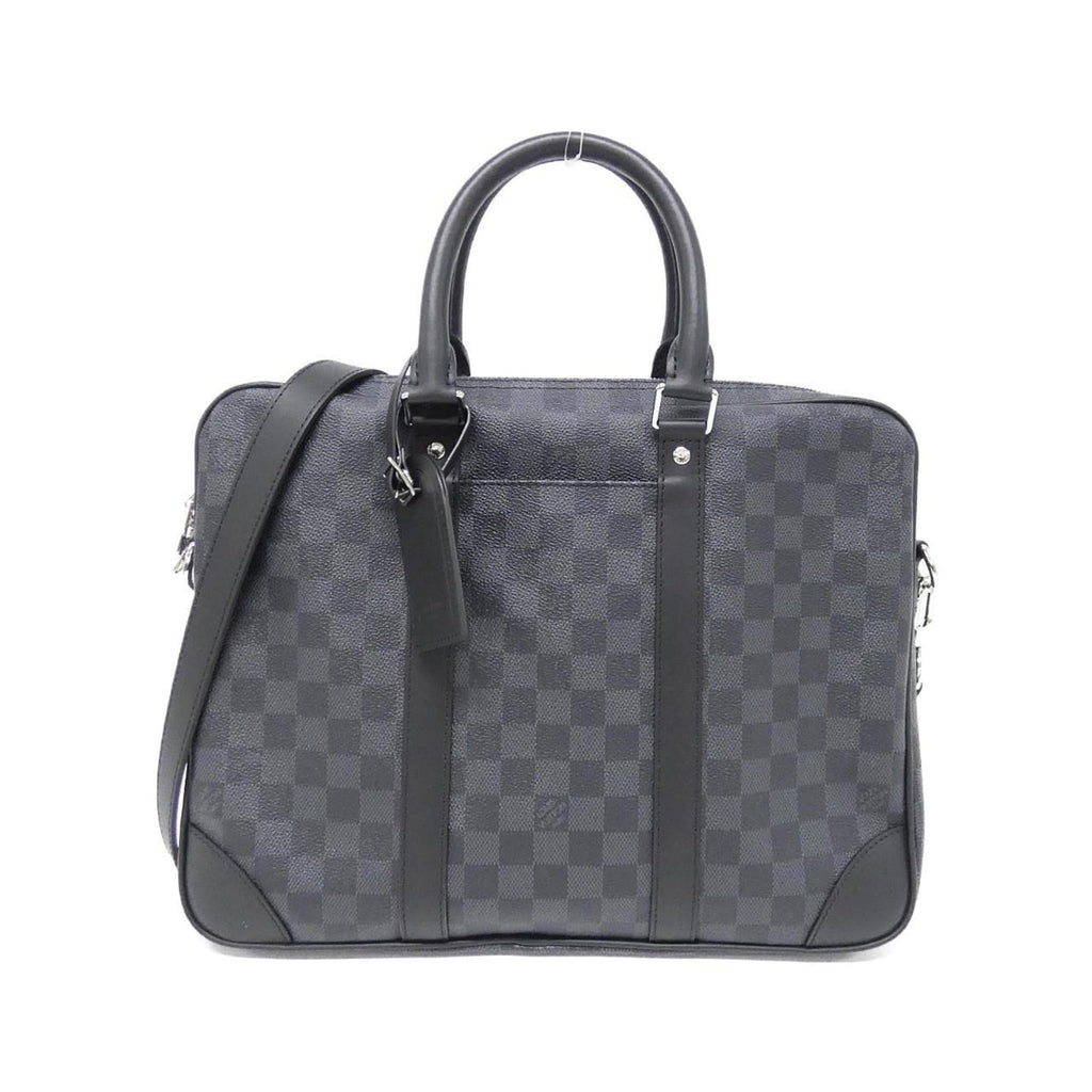 Louis Vuitton Graphite Coated Canvas Handbag
