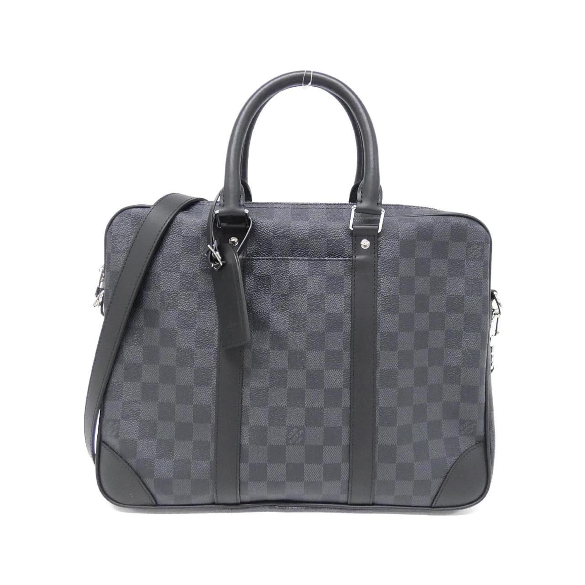 Louis Vuitton Graphite Coated Canvas Handbag
