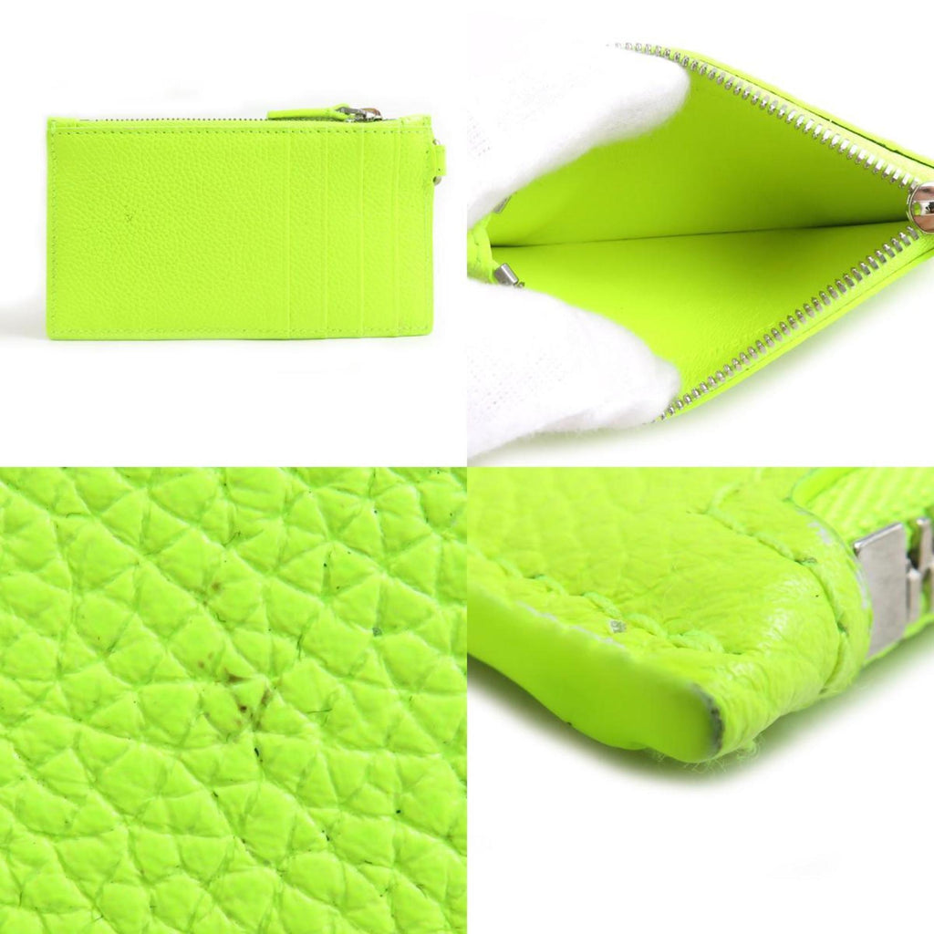 Balenciaga Yellow Leather Coin Purse/Coin Case