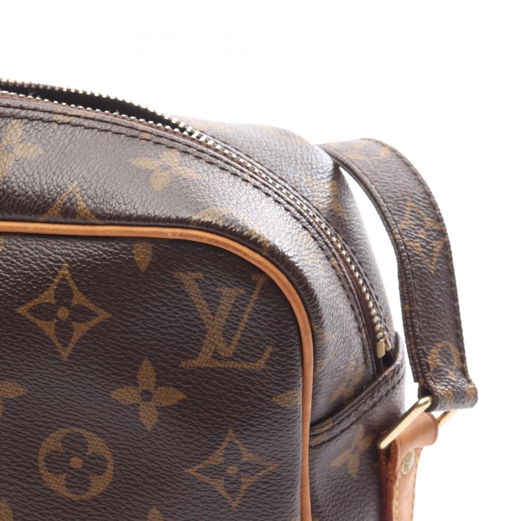 Louis Vuitton Brown Pvc Leather Shoulder Bag