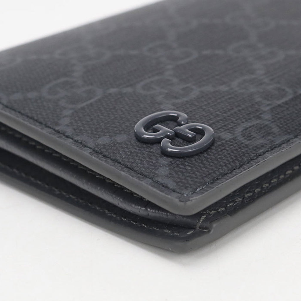 Gucci Black Pvc Long Wallet (Bi-Fold) (Pre-Owned)