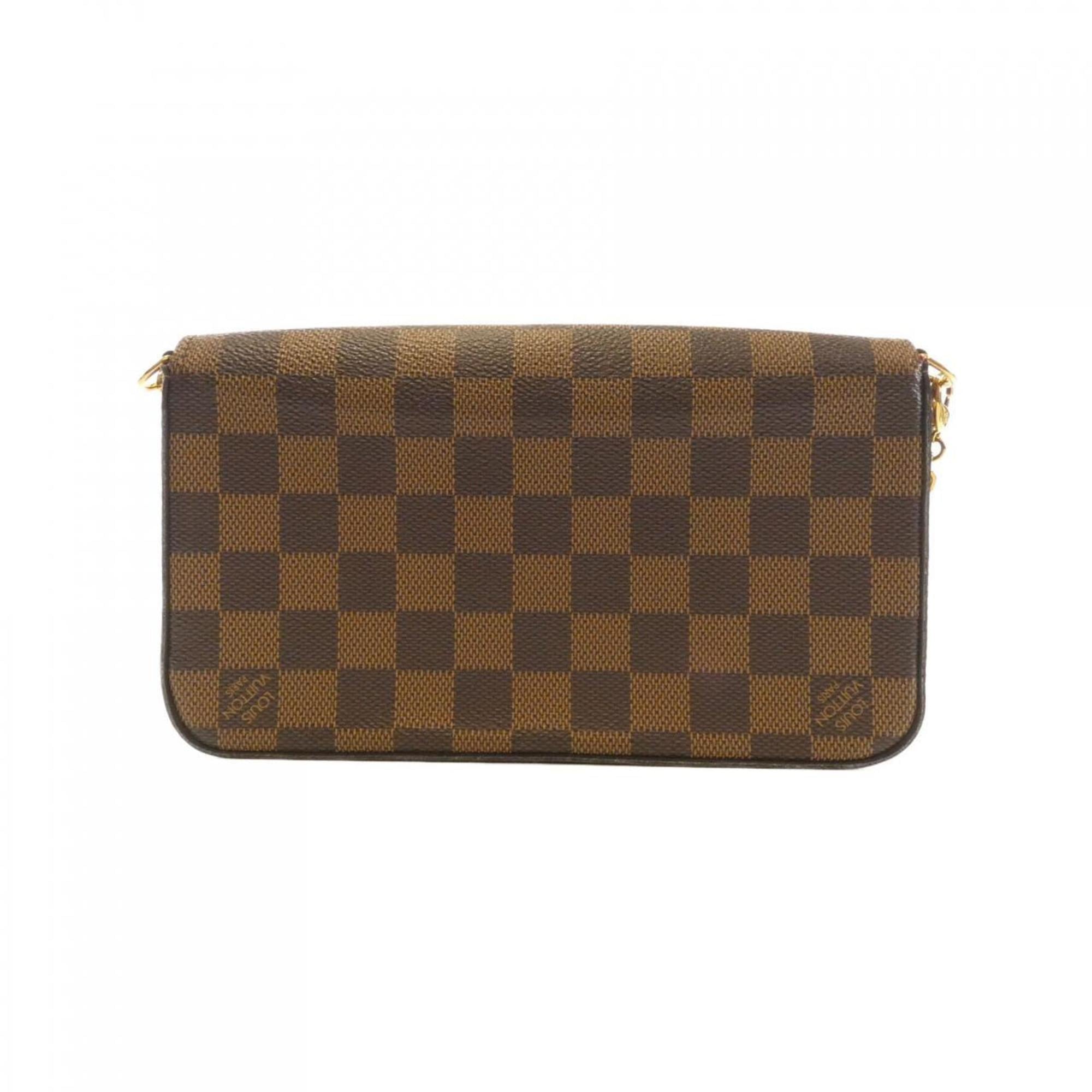 Louis Vuitton Ebene Coated Canvas Pochette Shoulder Bag