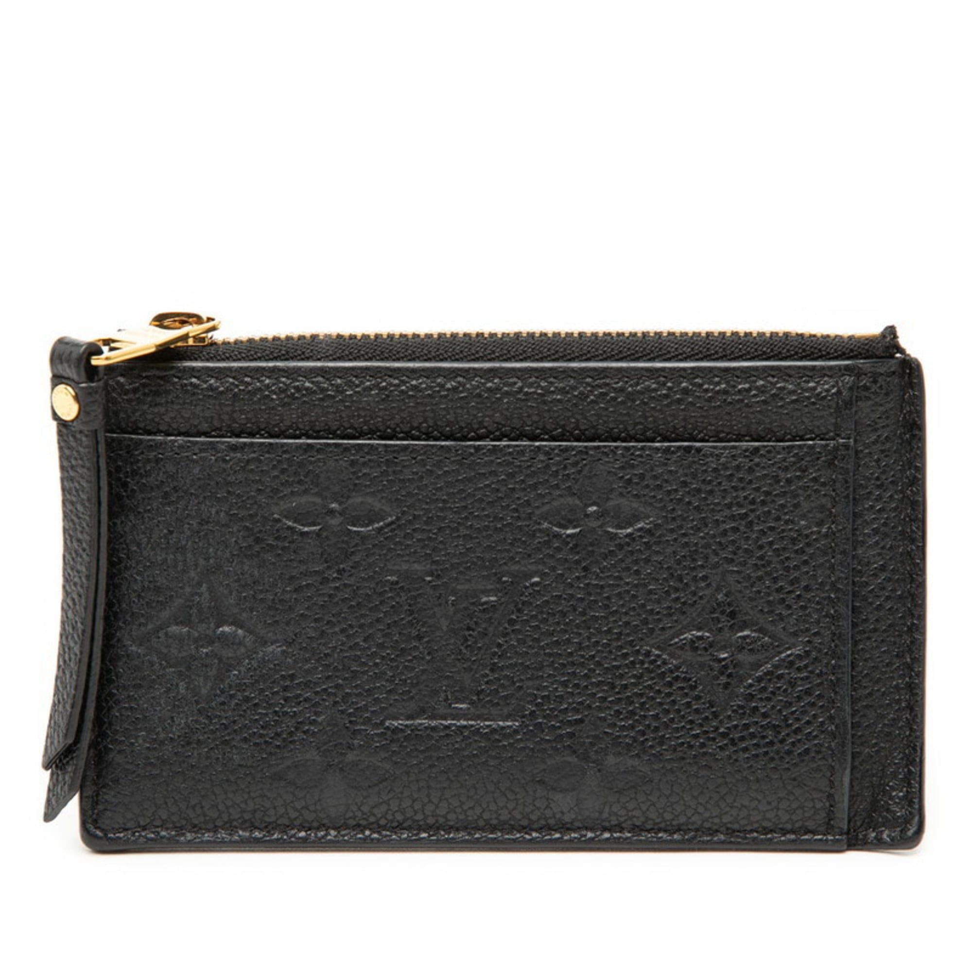 Louis Vuitton Black Noir Leather Coin Purse/Coin Case