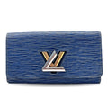 Louis Vuitton Epi Denim Blue Denim Epi Leather Long Wallet