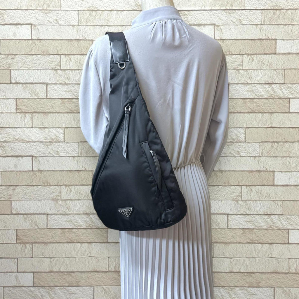 Prada Black Nylon Shoulder Bag Sling Bag