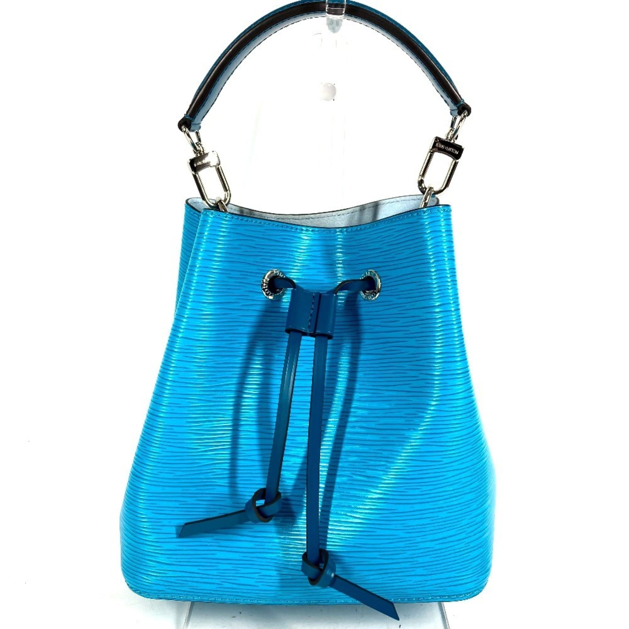 Louis Vuitton Blue Turquoise Epi Leather Handbag Shoulder Bag