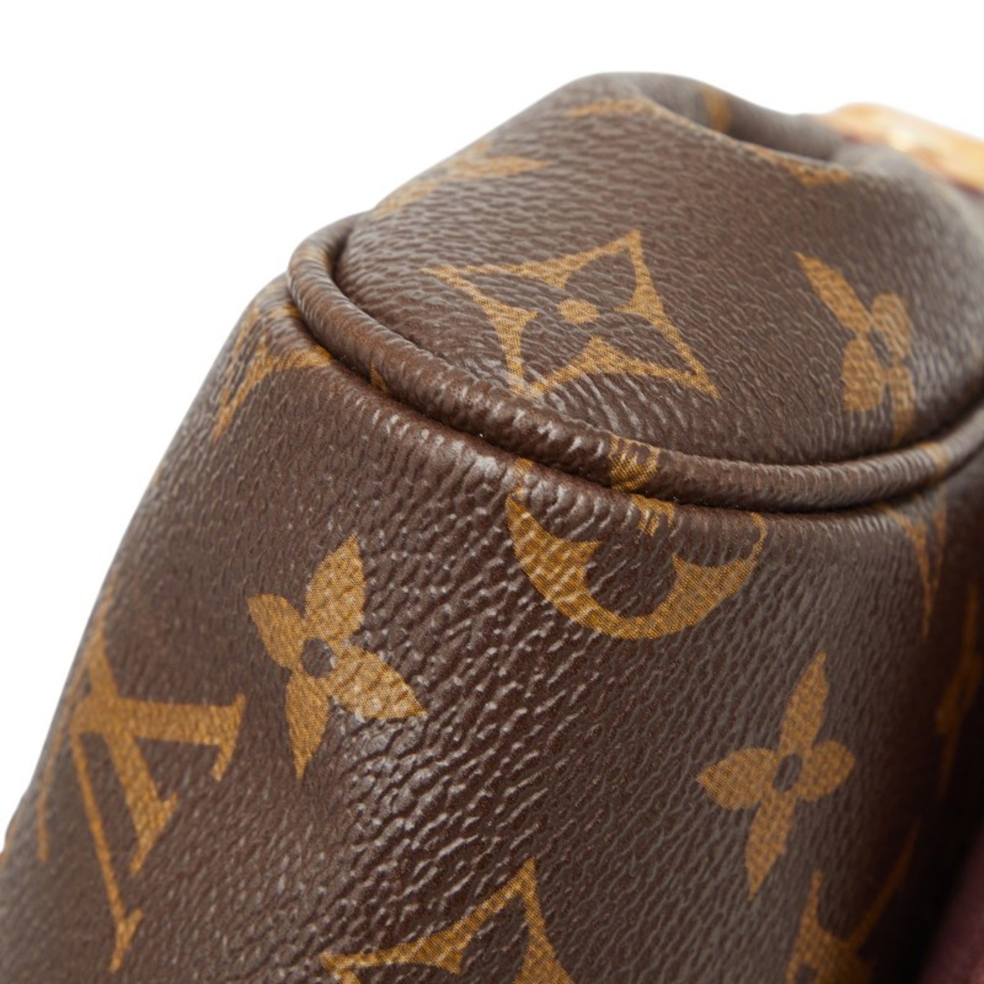 Louis Vuitton Brown Pvc Leather Handbag Shoulder Bag