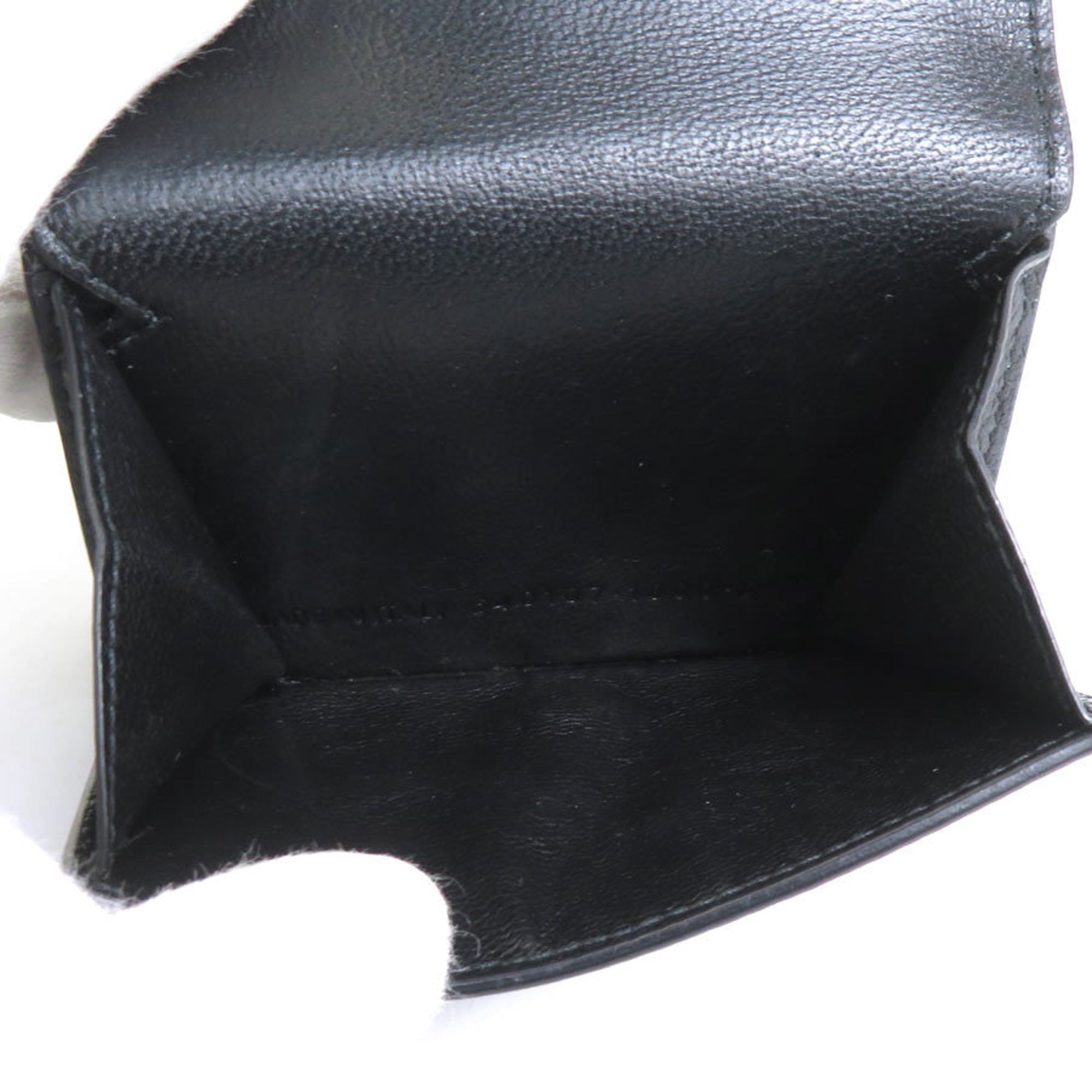 Balenciaga Black Leather Wallet (Tri-Fold)
