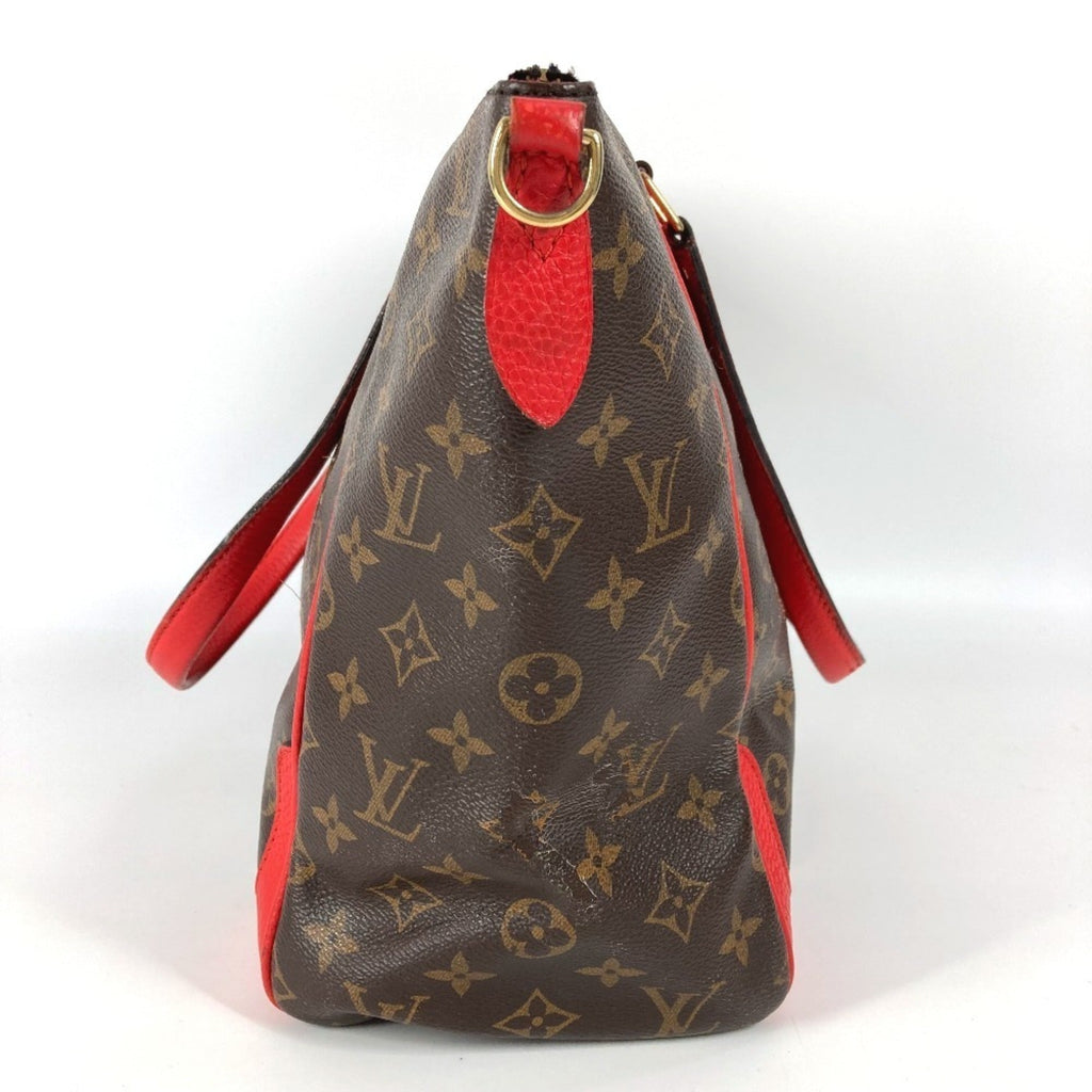Louis Vuitton Brown Red Color Monogram Shoulder Bag