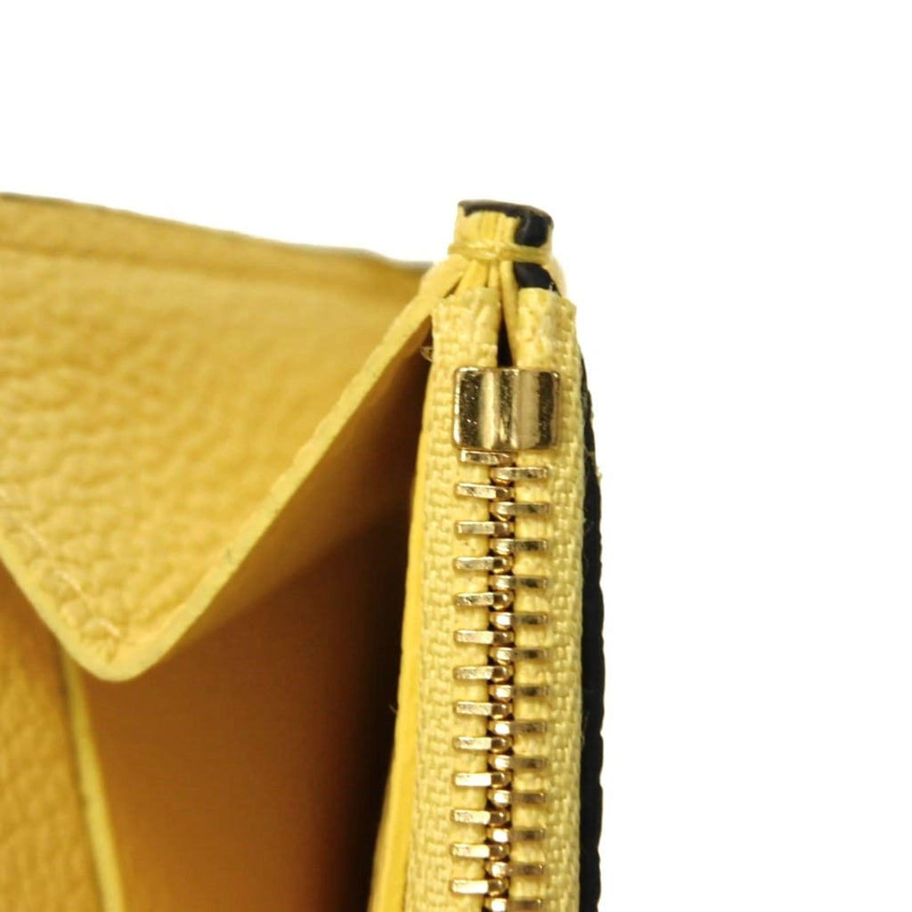 Louis Vuitton Jaune Monogram Yellow Monogram Empreinte Leather Wallet