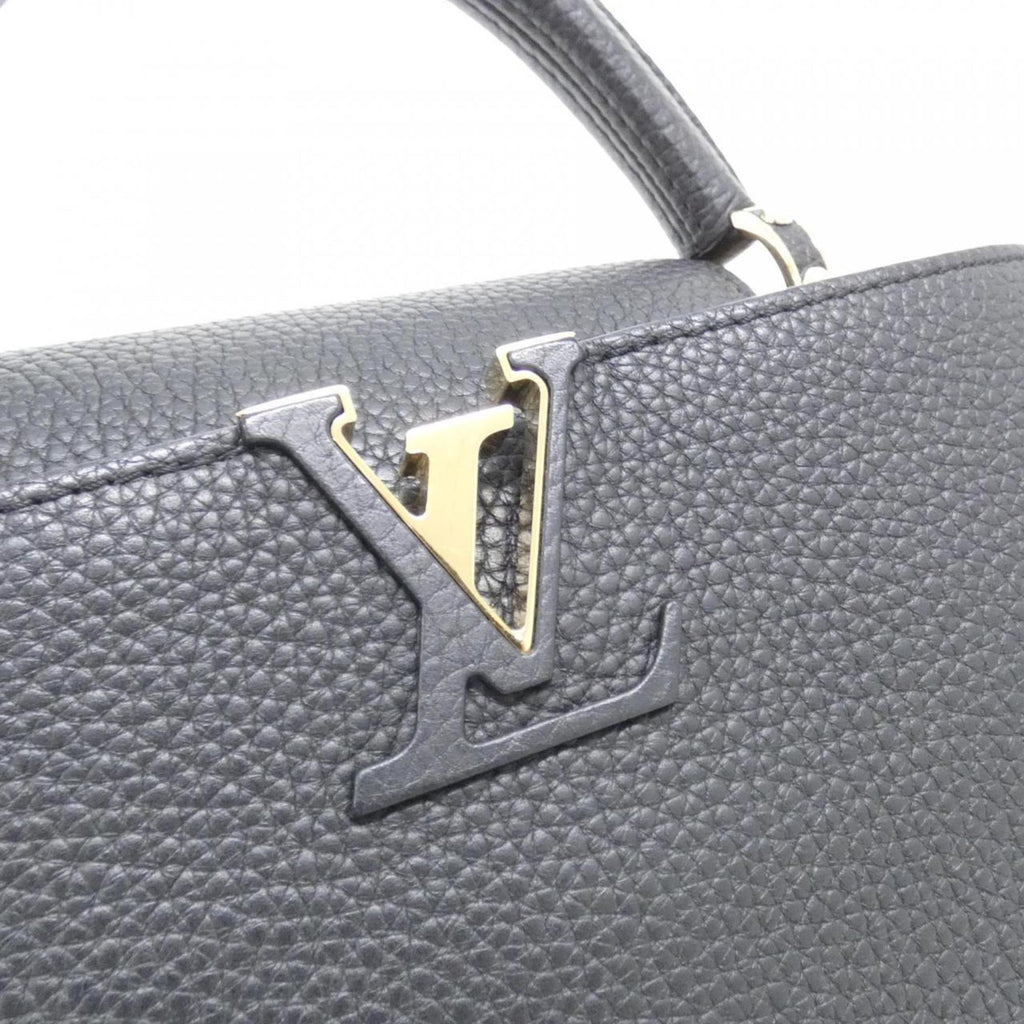 Louis Vuitton Taurillon Black Leather Handbag