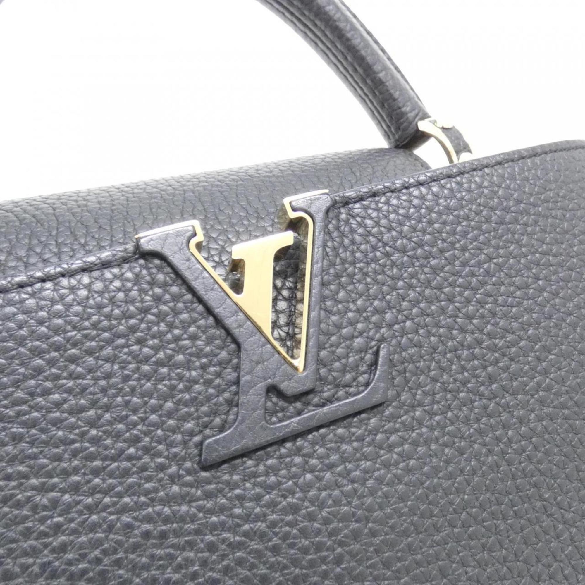 Louis Vuitton Taurillon Black Leather Handbag