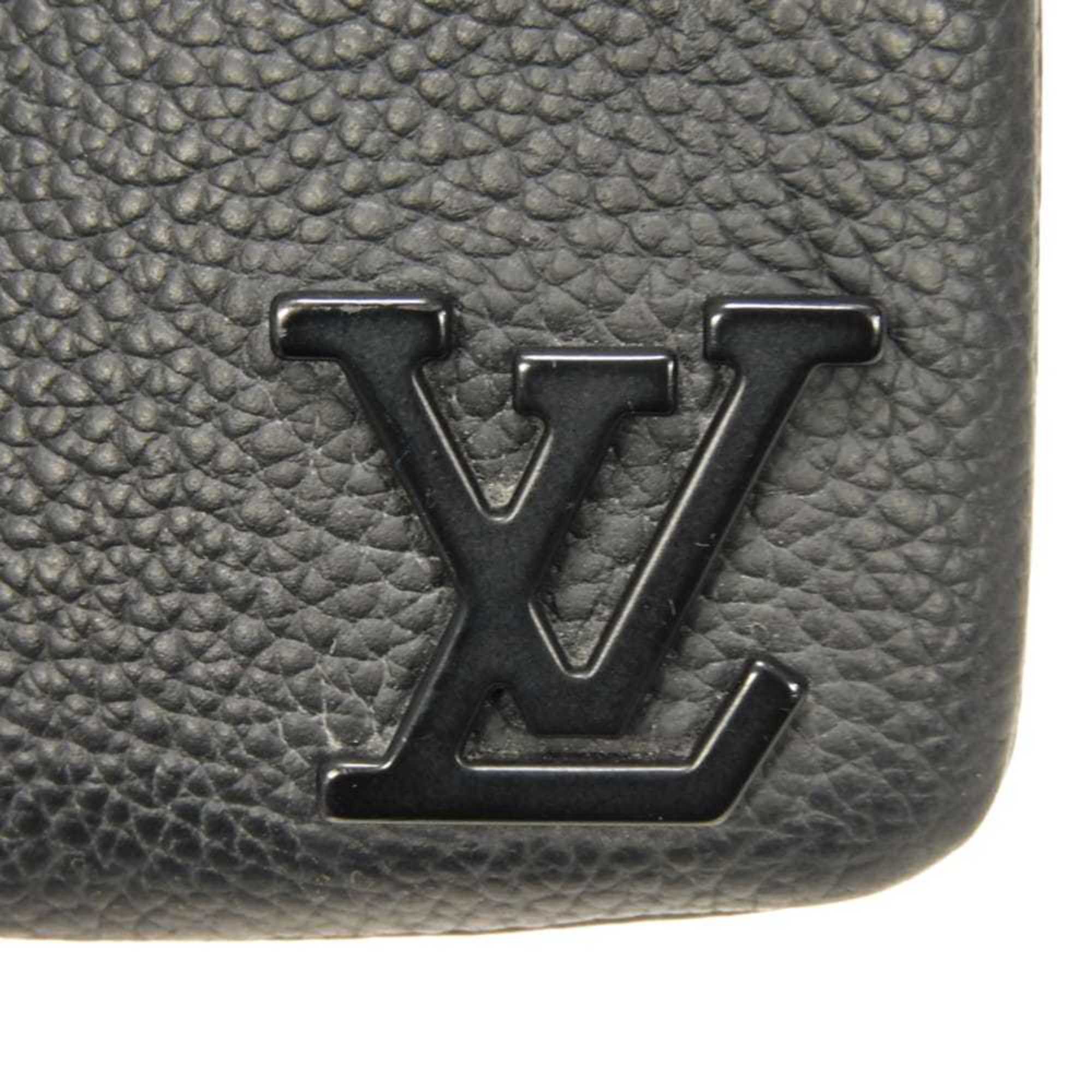 Louis Vuitton Noir Leather Coin Purse/Coin Case