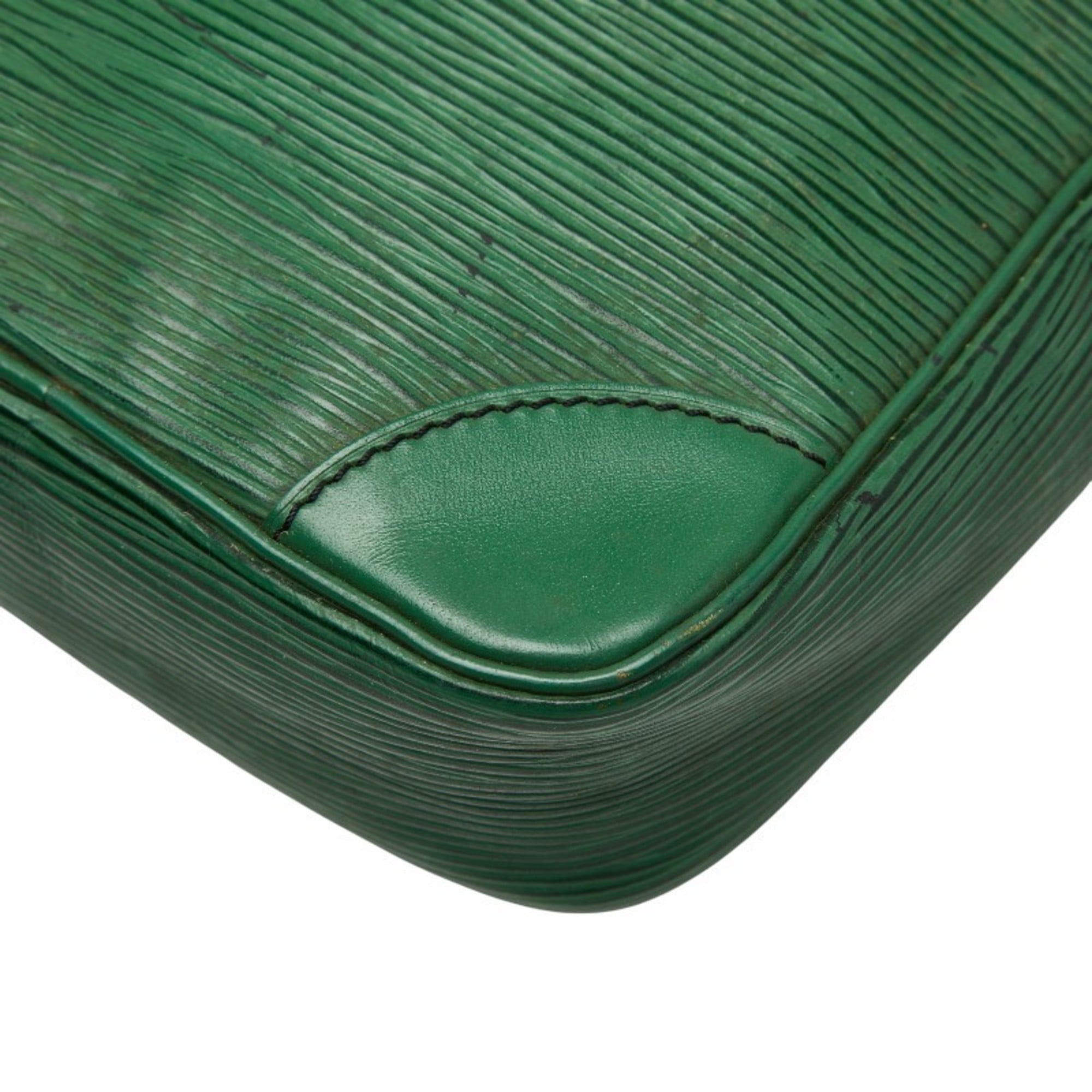 Louis Vuitton Epi Borneo Green Leather Shoulder Bag
