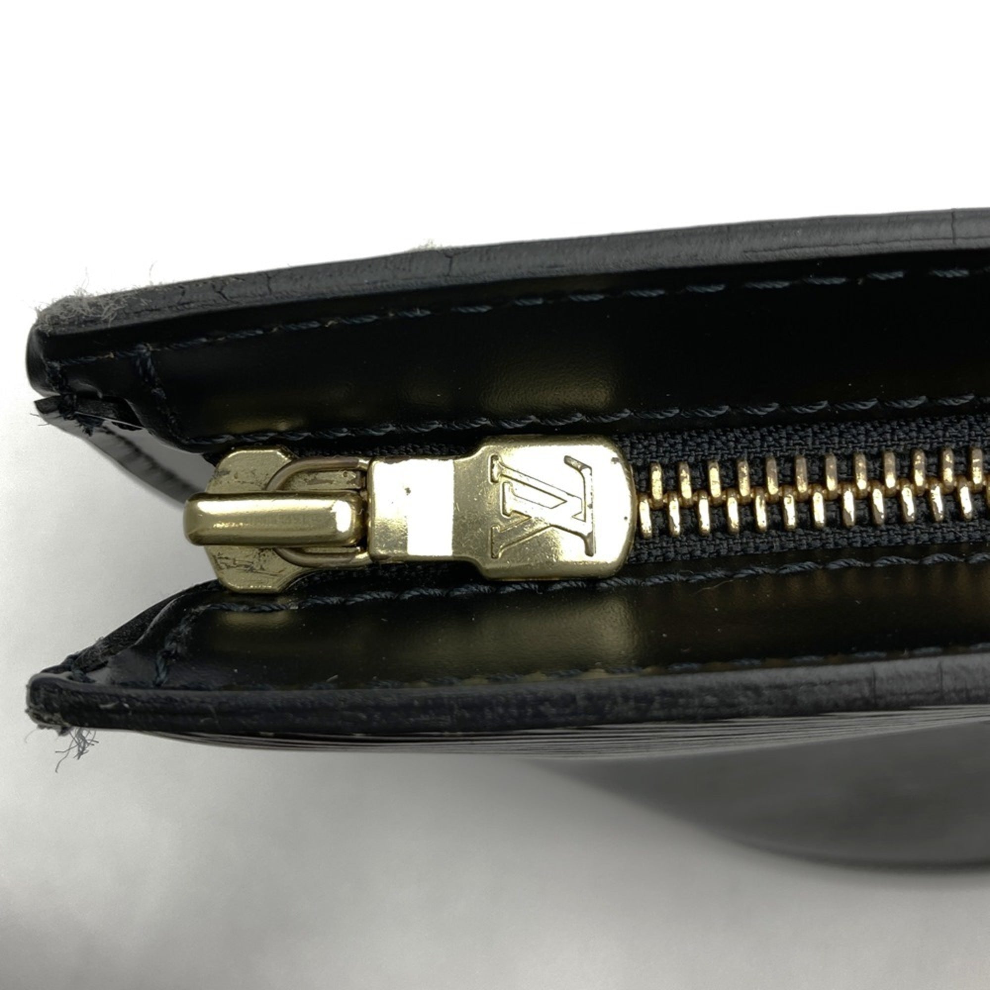 Louis Vuitton Black Noir Epi Leather Shoulder Bag