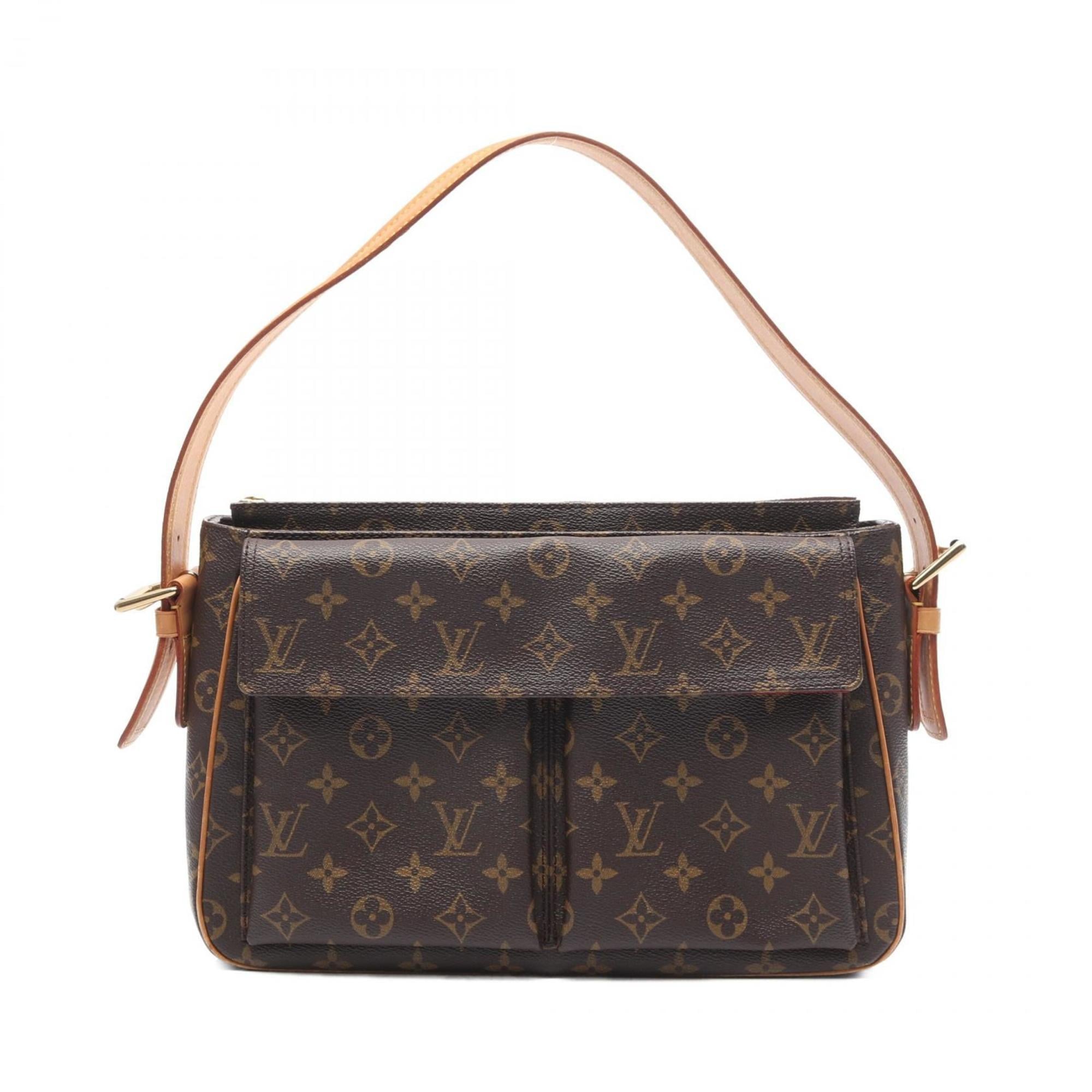 Louis Vuitton Brown Monogram Coated Canvas Pvc Leather Shoulder Bag