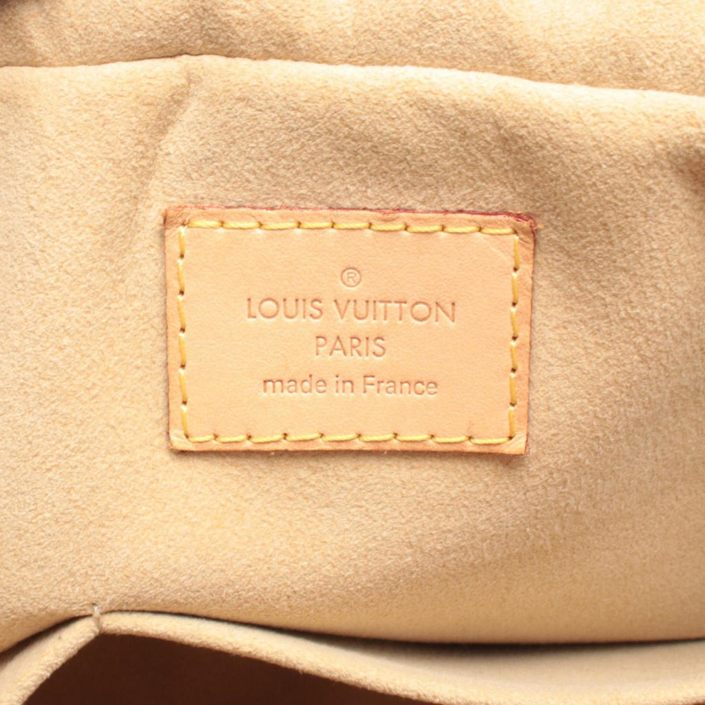 Louis Vuitton Brown Coated Canvas Leather Handbag