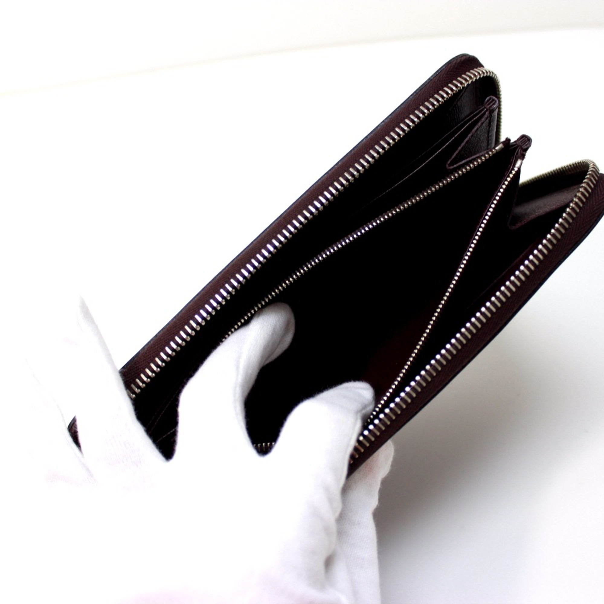 Louis Vuitton Purple Leather Long Wallet