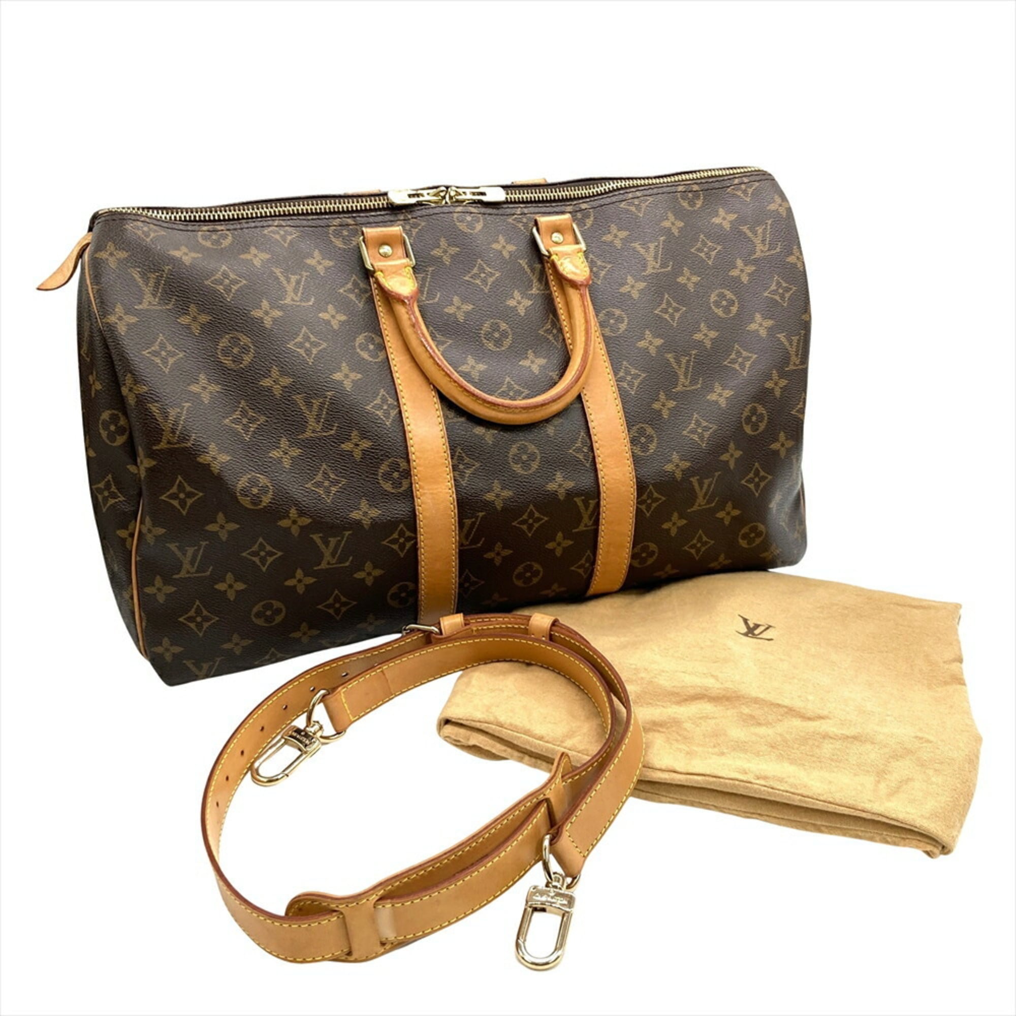 Louis Vuitton Brown Monogram Canvas Boston Bag