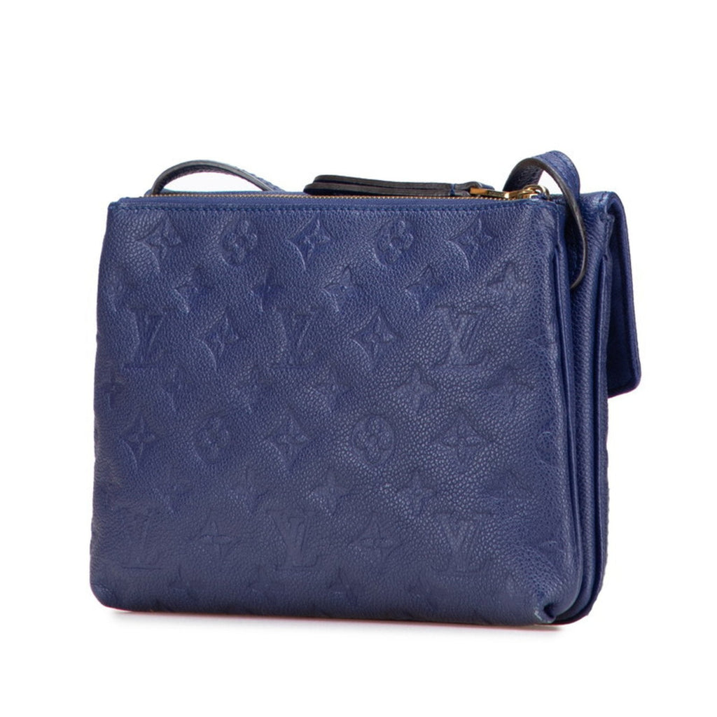 Louis Vuitton Blue Leather Shoulder Bag