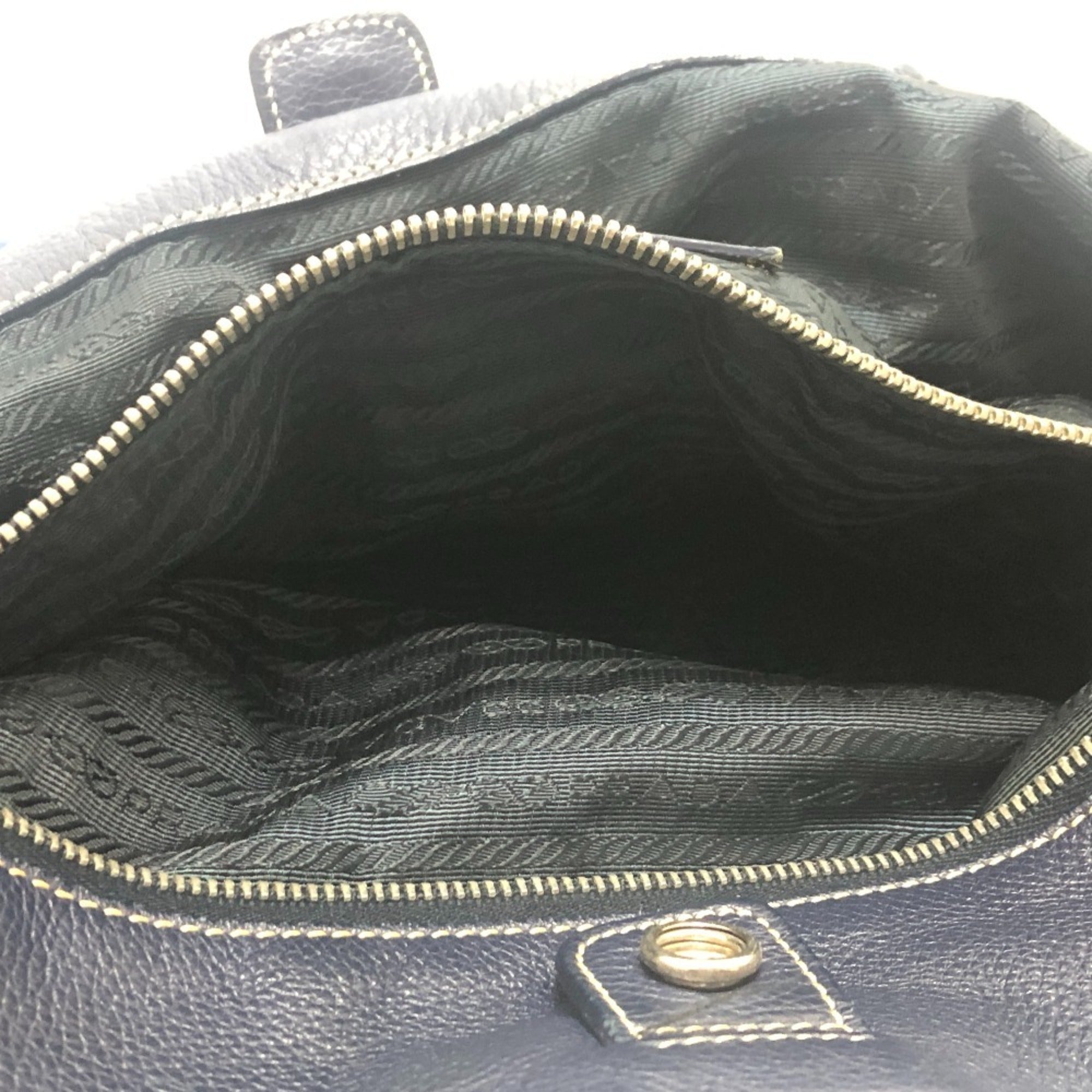 Prada Blue Nylon Tote Bag