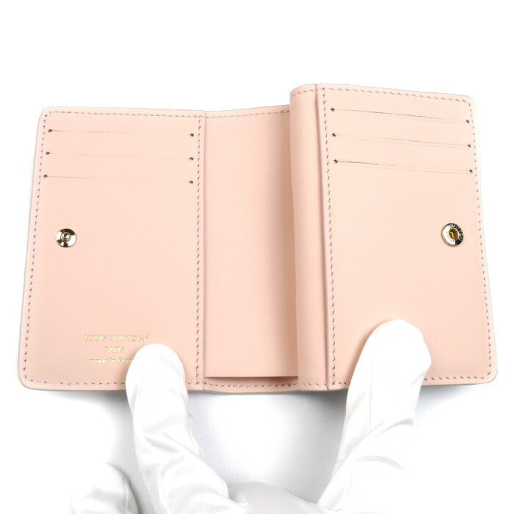 Louis Vuitton Grayish Pink Mahina Leather Wallet