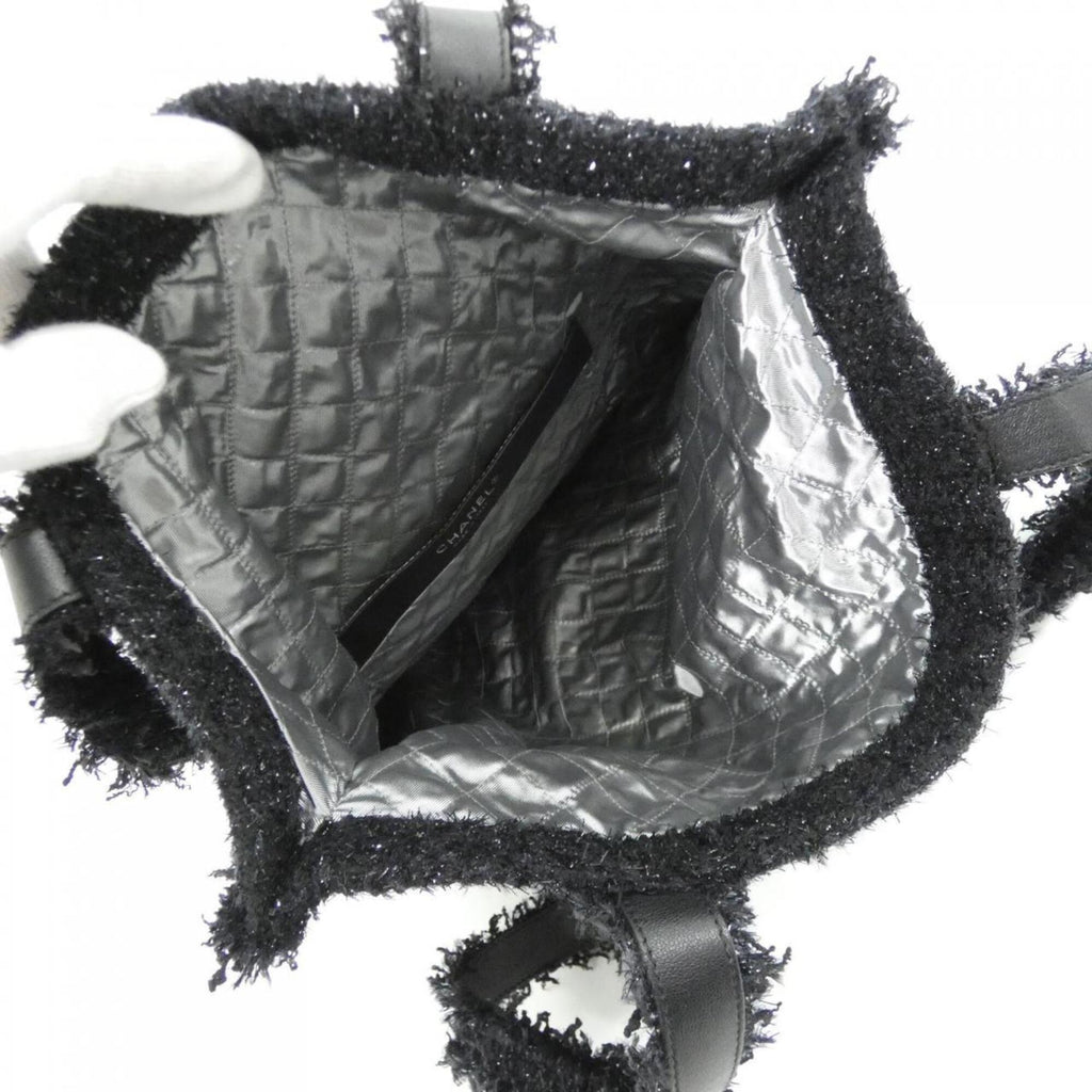 Chanel Black Tweed Handbag