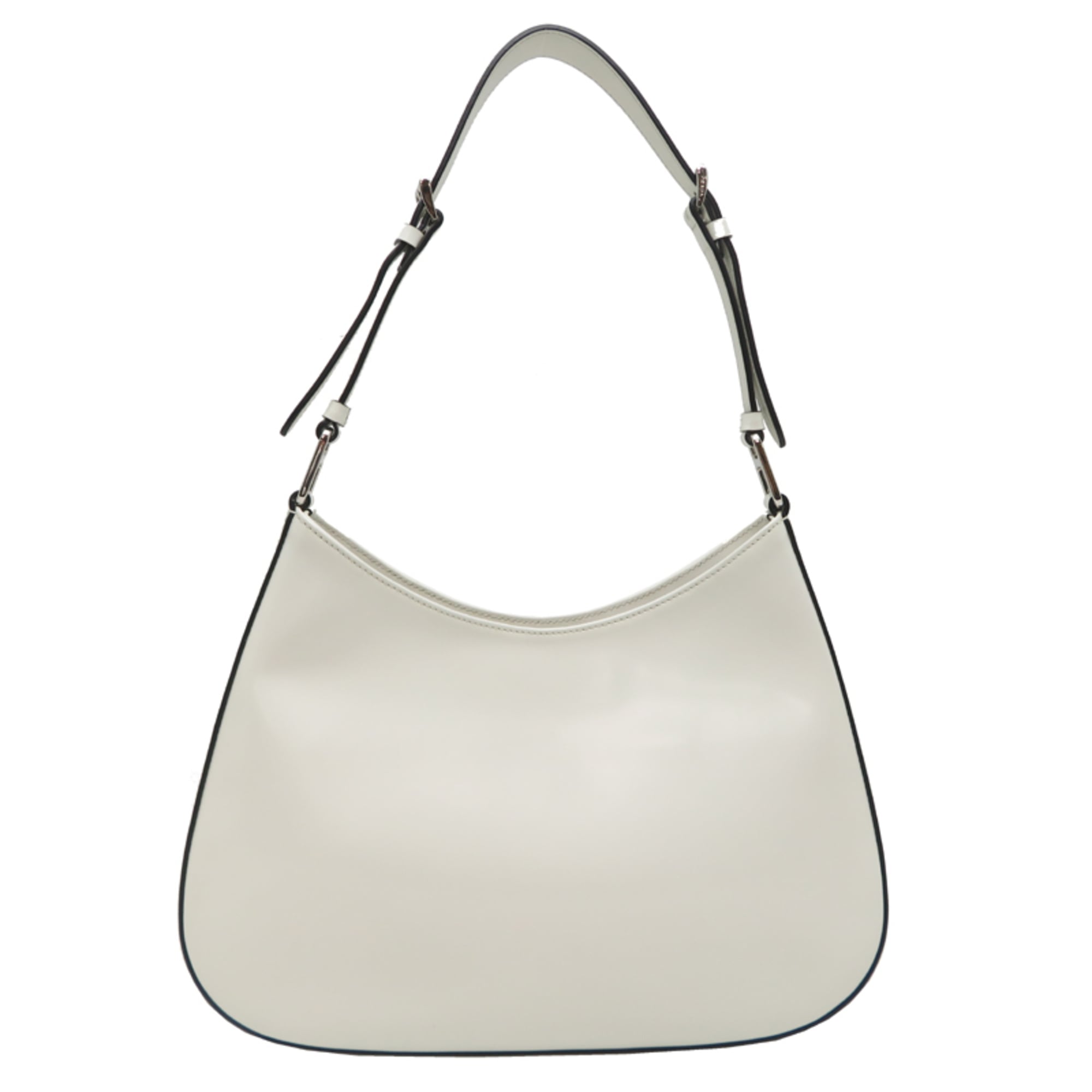 Prada White Leather Shoulder Bag