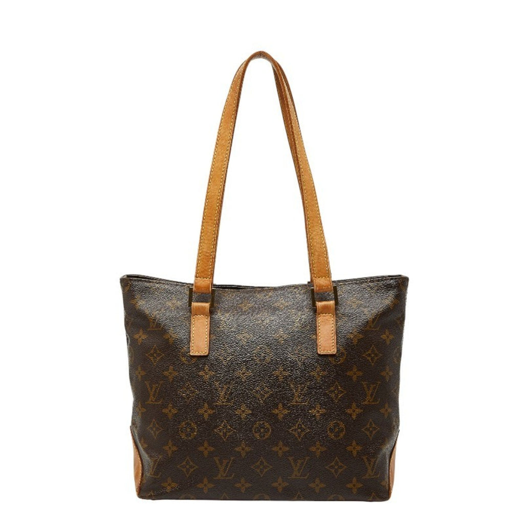 Louis Vuitton Brown Pvc Leather Shoulder Bag Tote Bag