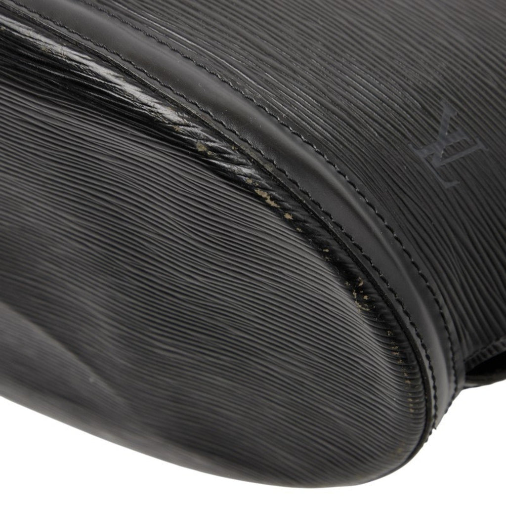 Louis Vuitton Black Noir Leather Handbag Shoulder Bag