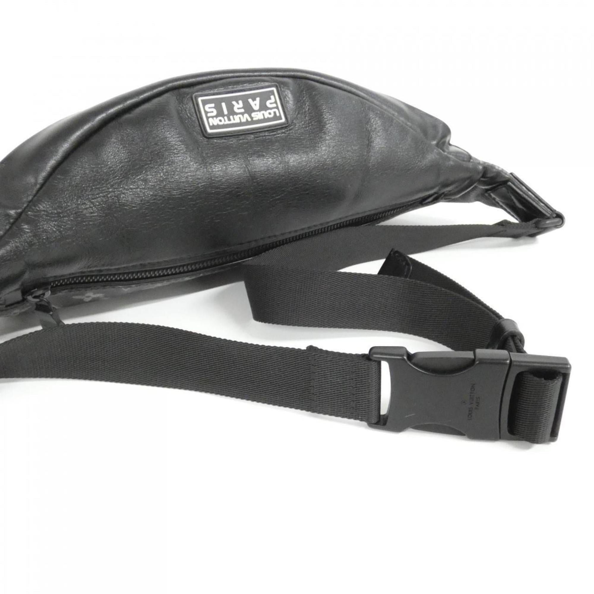 Louis Vuitton Black Coated Canvas Shoulder Bag