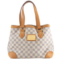 Louis Vuitton Beige Ivory White Canvas Damier Azur Handbag