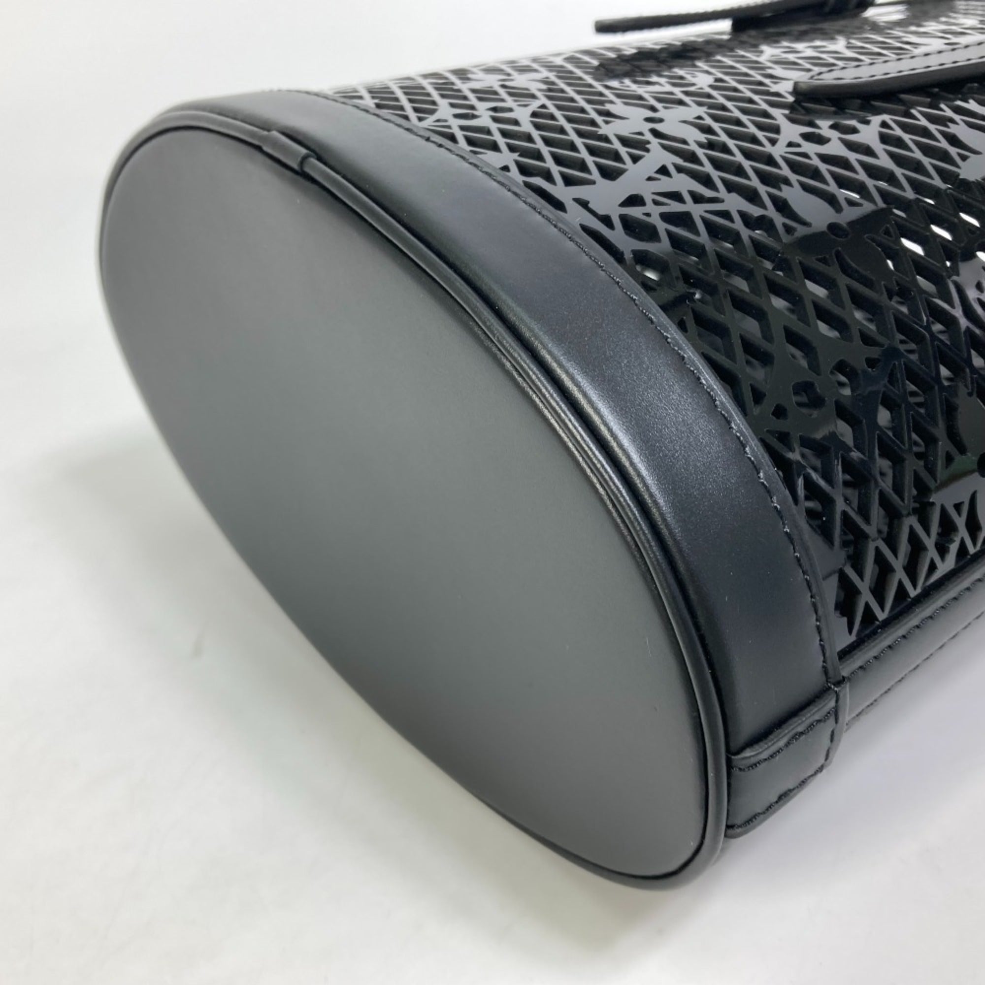 Louis Vuitton Black Noir Monogram Plastic Shoulder Bag