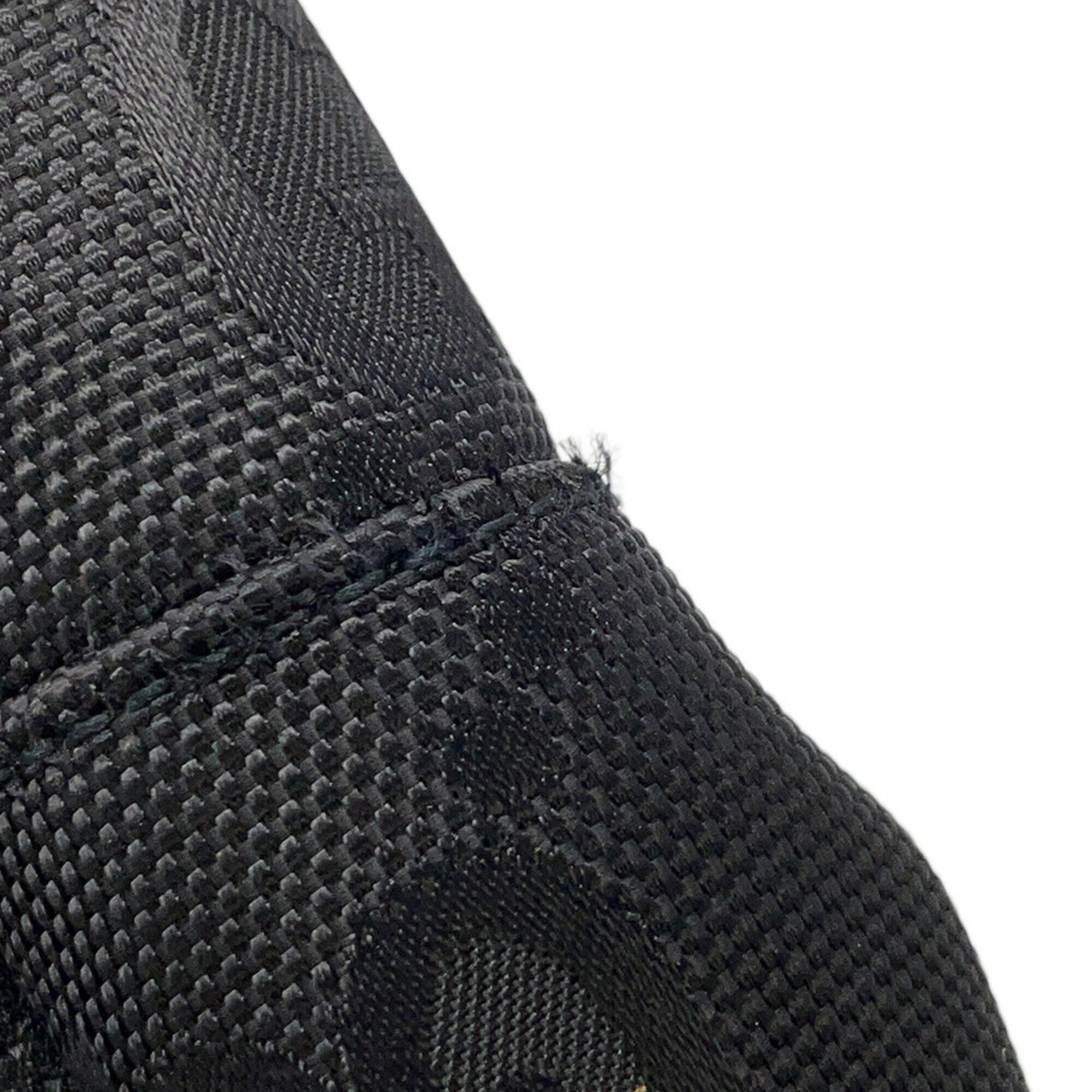 Gucci Black Nylon Leather Handbag Sling Bag (Pre-Owned)