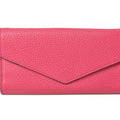 Christian Dior Diorissimo Light Blue Rose Pink Leather Long Wallet (Bi-Fold) (Pre-Owned)