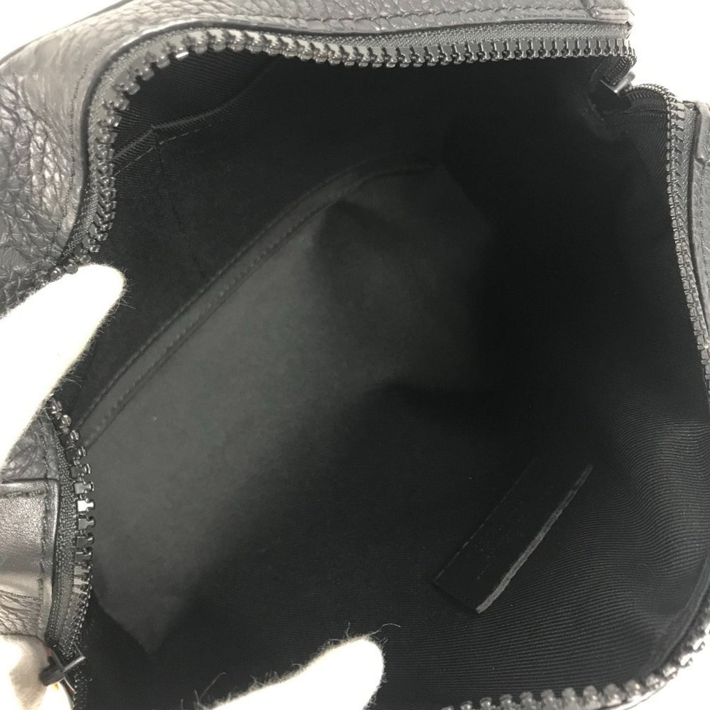 Louis Vuitton Black Noir Leather Clutch Bag Shoulder Bag