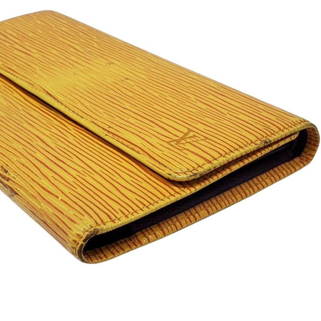 Louis Vuitton Epi Yellow Epi Leather Long Wallet